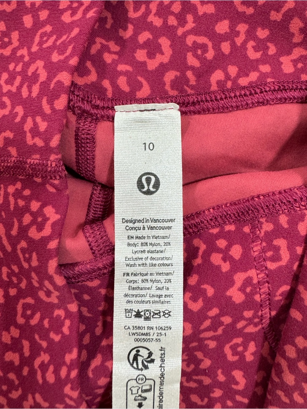 Lululemon Align Pant 28" Leopard Daisy Desert Red Magenta Smoke - Picture 4 of 7